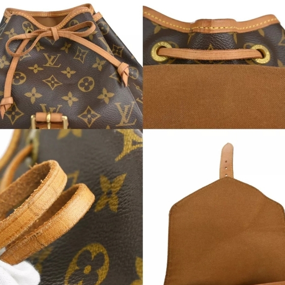 LOUIS VUITTO Montsouris GM Backpack Bag Monogram Leather Brown BAG - Picture 4 of 14